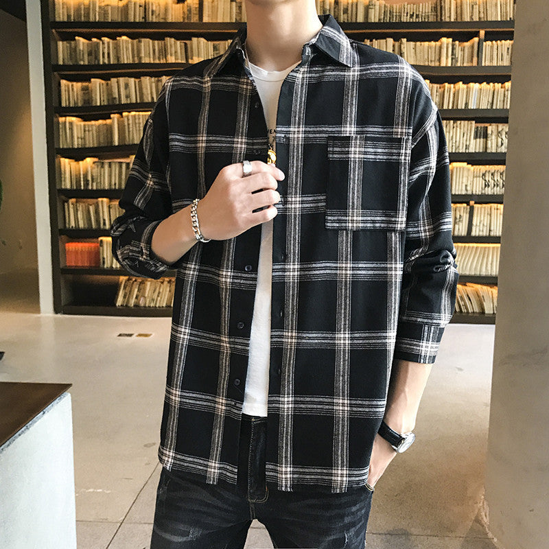 Elevate Your Wardrobe with Our Casual Men's Long Sleeve Shirt