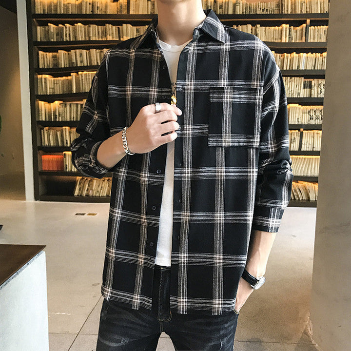 Elevate Your Wardrobe with Our Casual Men's Long Sleeve Shirt