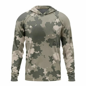 Explore the Great Outdoors with Our Men's Outdoor Breathable Hood Long Sleeve Shirt