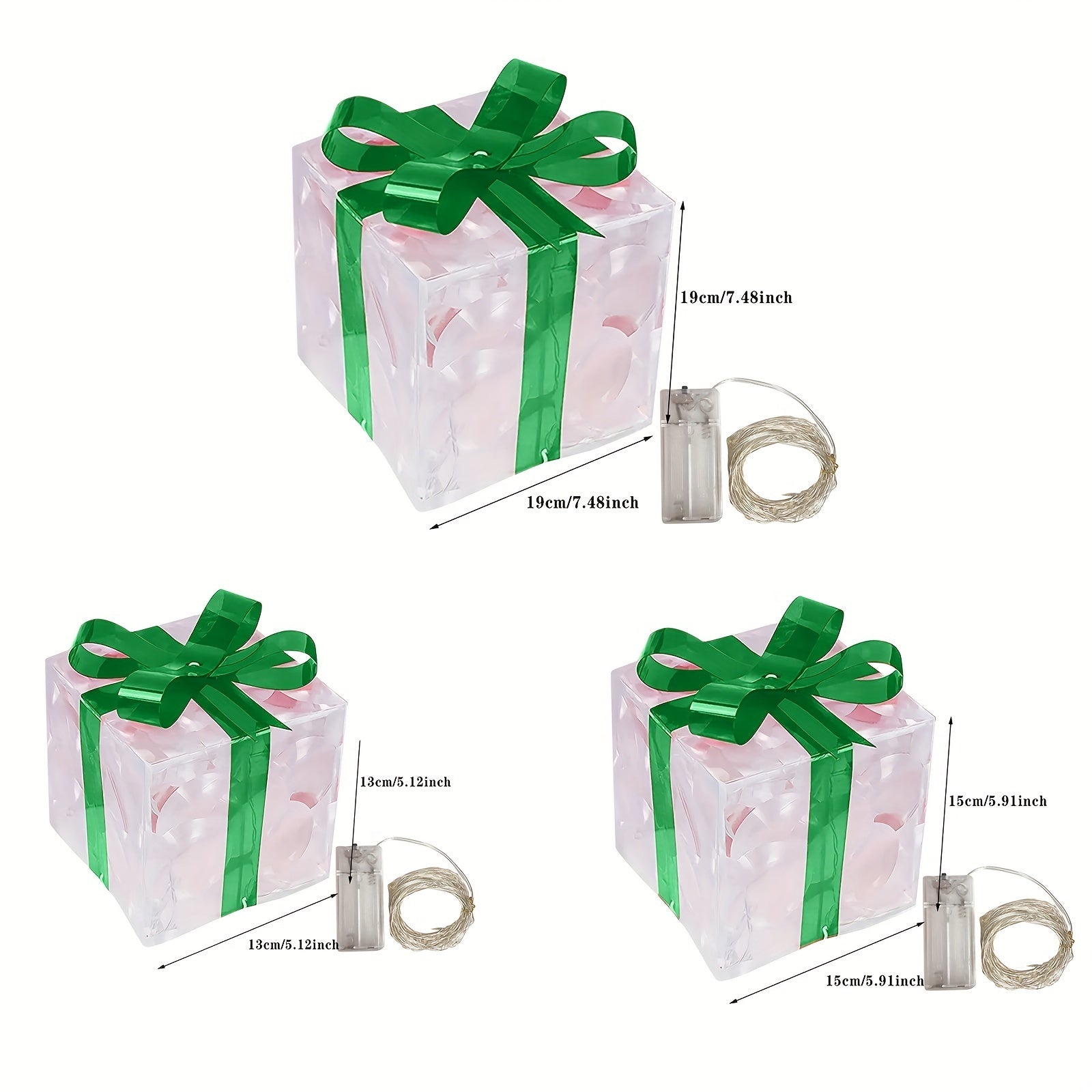 Unwrap Joy This Holiday Season with the 3-Piece Folding Christmas Gift Box