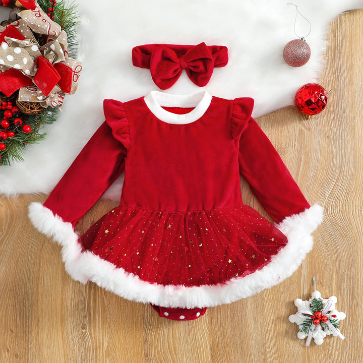 Dress Your Little One in Holiday Cheer with Our Christmas Baby Red Romper!