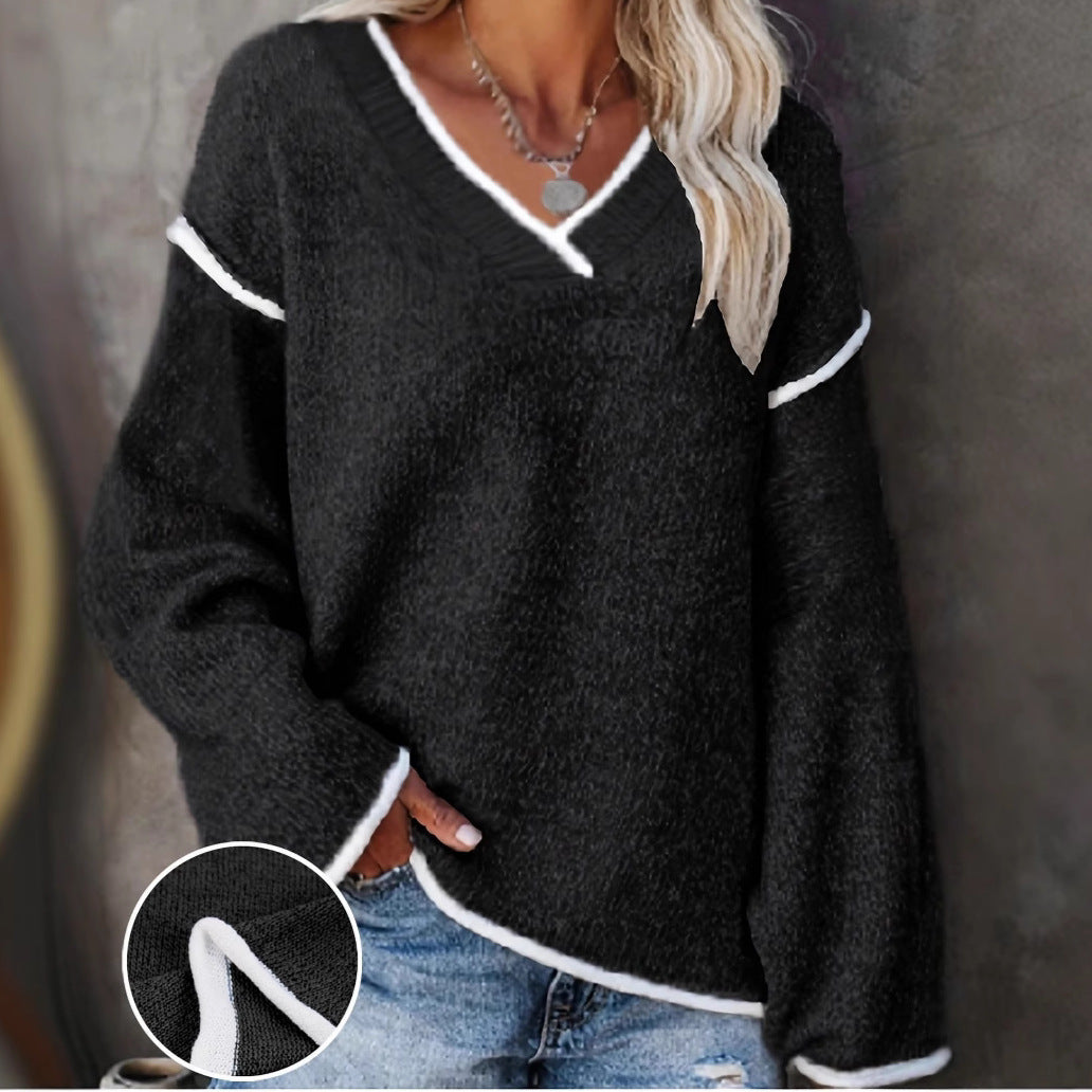 Casual Plus Size Women's Knitted Blouse