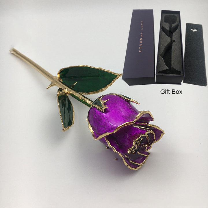 Mother's Day Colored Gilded Rose Crafts