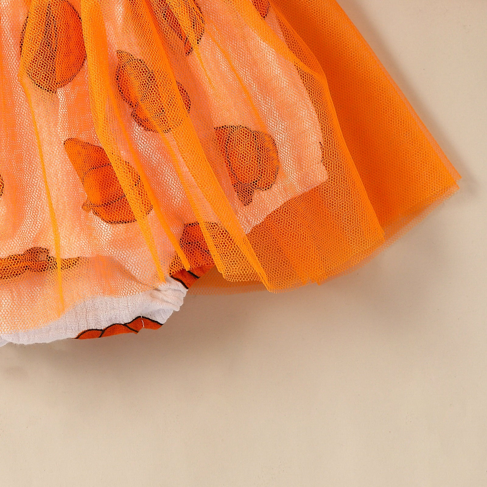 Baby Girl Halloween Mesh Slip Dress