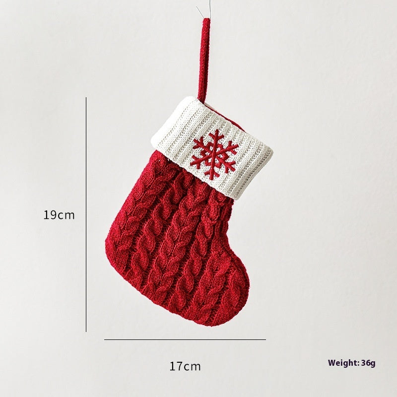 Knitted Christmas Stockings Scene Layout