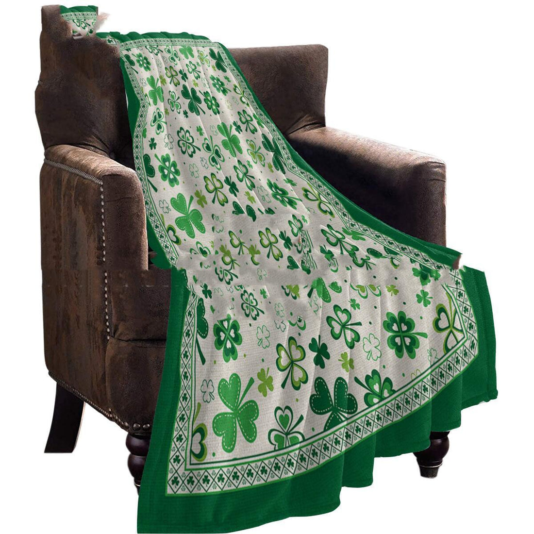 St Patrick's Day Flannel Blanket