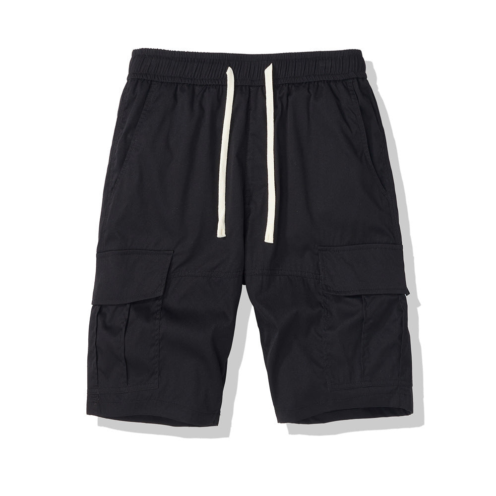 Men's Multi-pocket Loose Cropped Pants