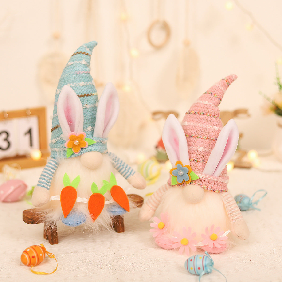 Easter Decorations Luminous With Light Couple Decoration