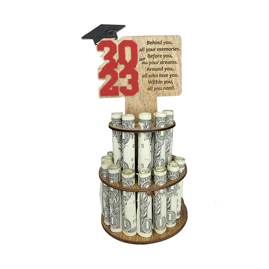 Wooden Money Clip For Graduation Gift Crafts