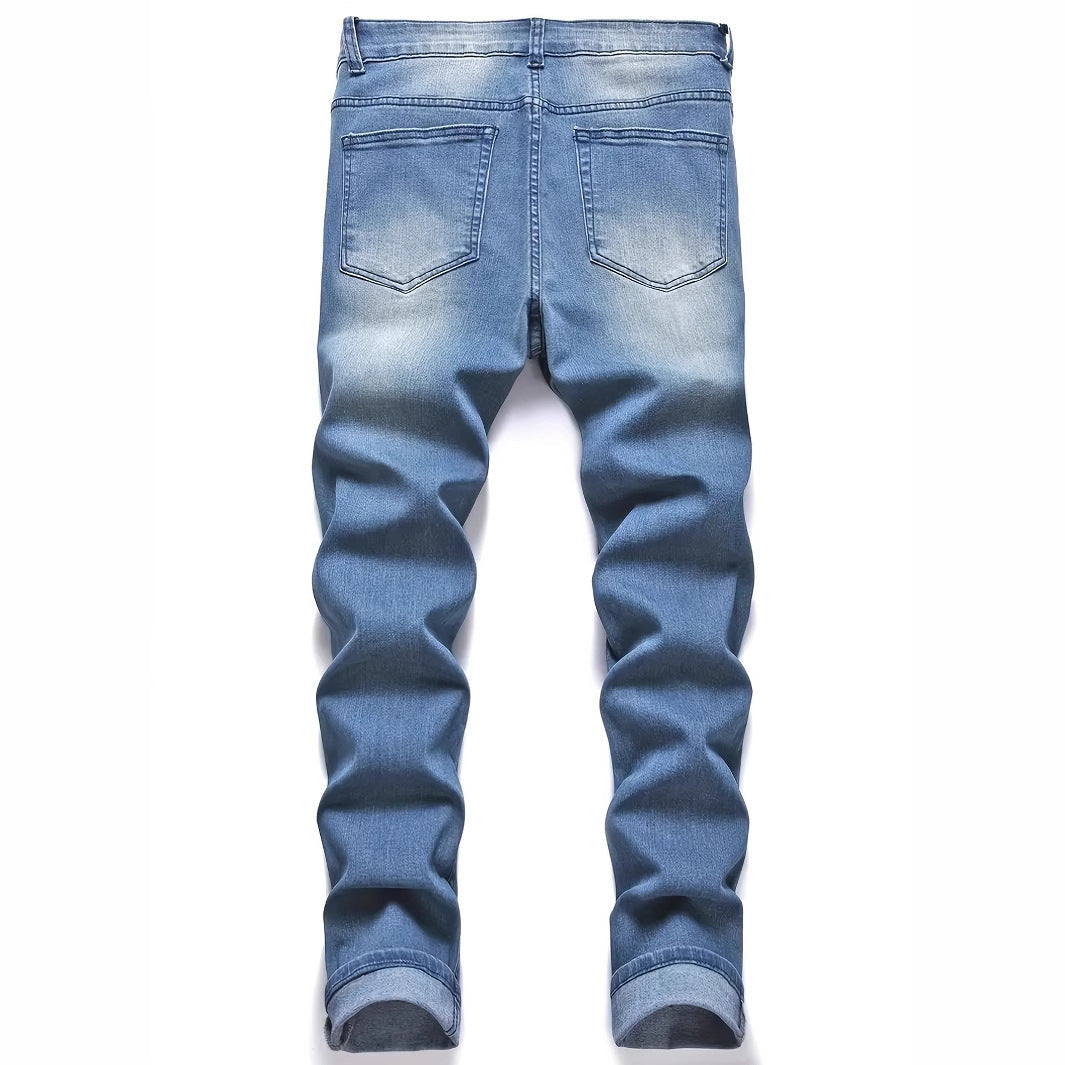 Men's Ripped Fashion Trend Style Jeans