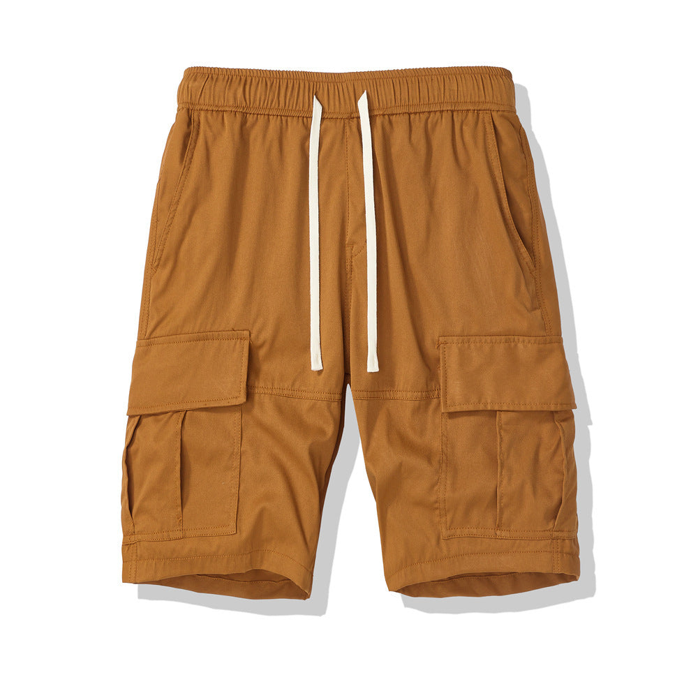 Men's Multi-pocket Loose Cropped Pants