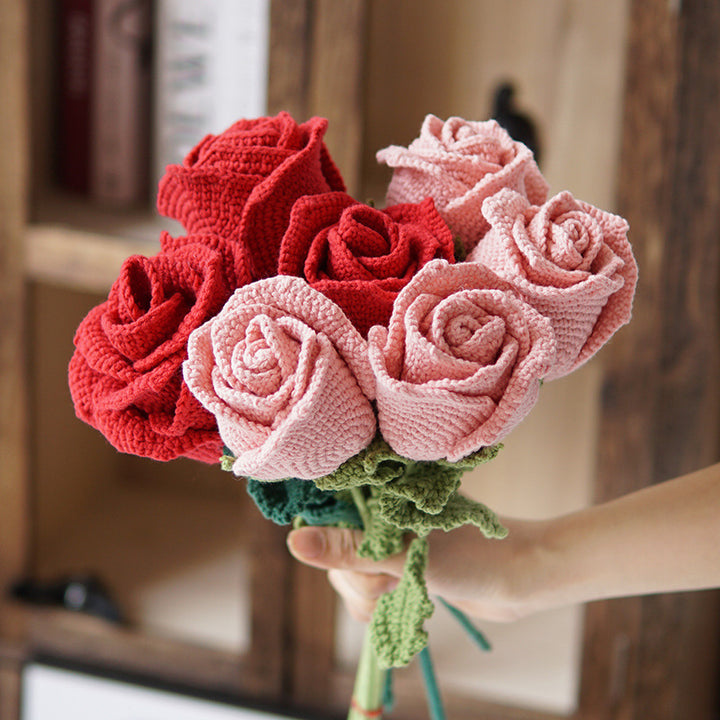 Wine Glass Roses Handmade Bouquet