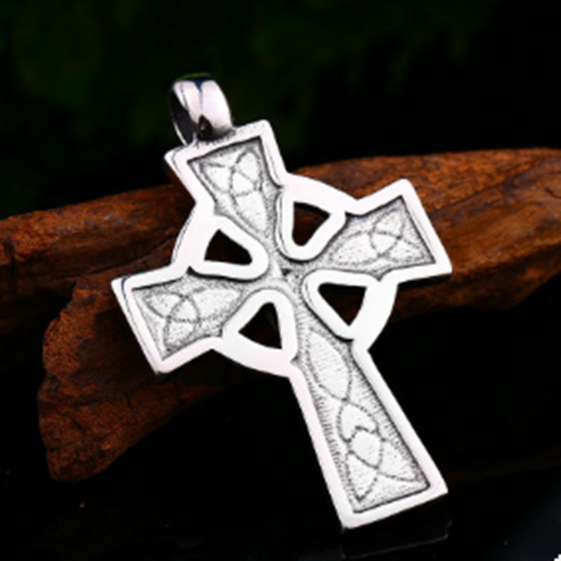 Celtic Cross Titanium Pendant