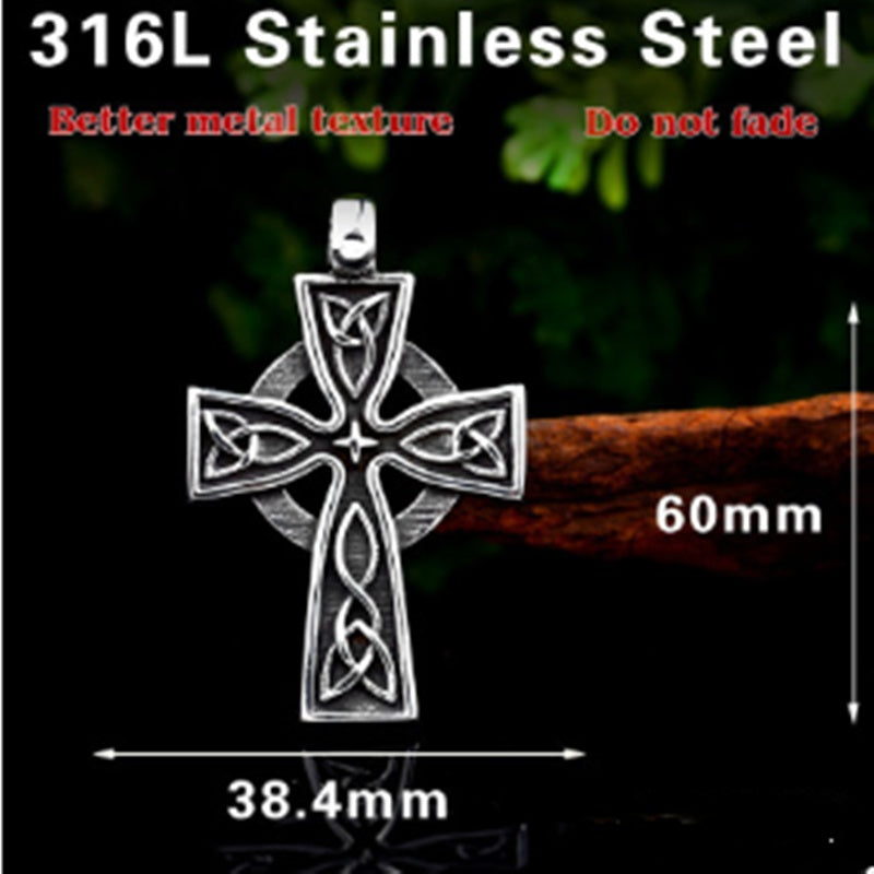 Celtic Cross Titanium Pendant