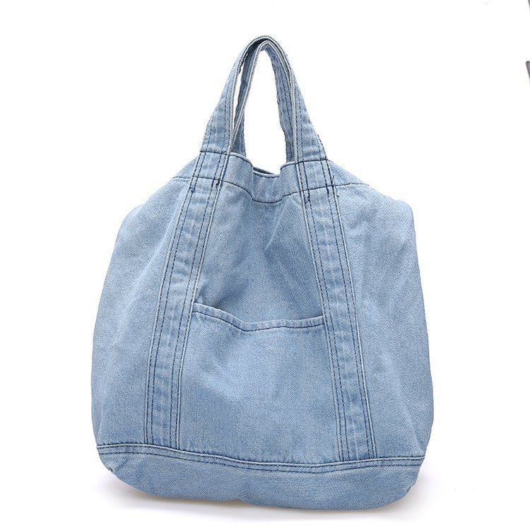 Large Capacity Canvas Denim Tote Bag