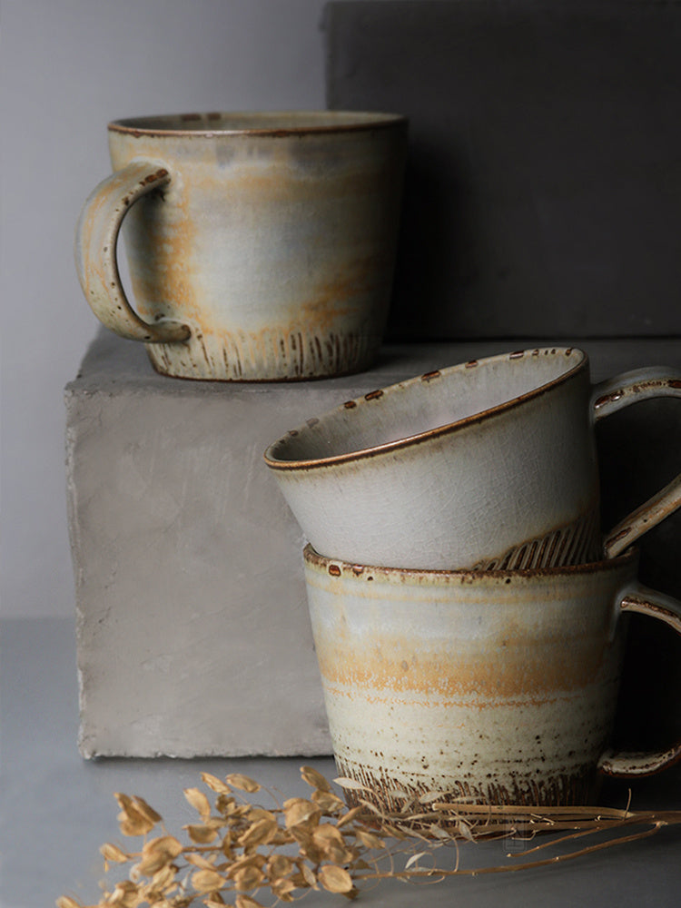 Japanese vintage stoneware coffee cup