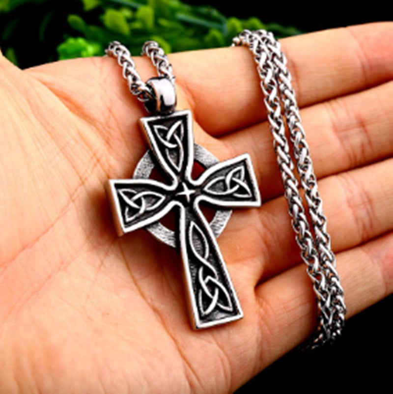 Celtic Cross Titanium Pendant