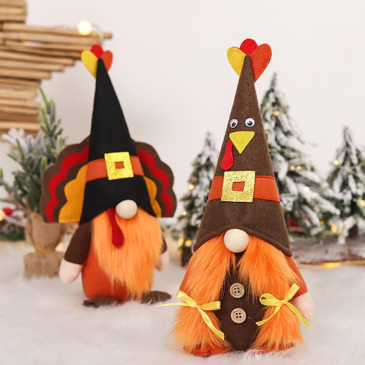 Thanksgiving Turkey Doll Ornaments Supplies