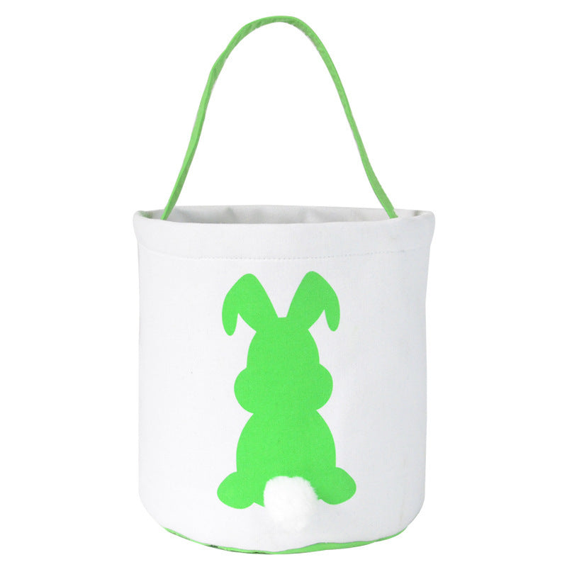 Happy Easter Burlap Bunny Ears Bag