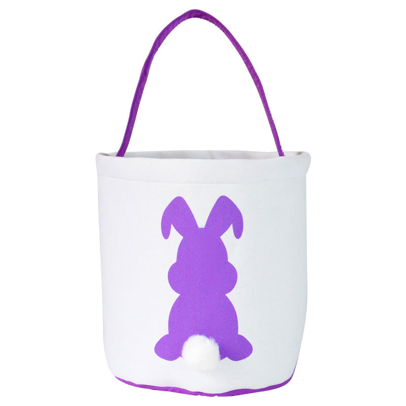 Happy Easter Burlap Bunny Ears Bag