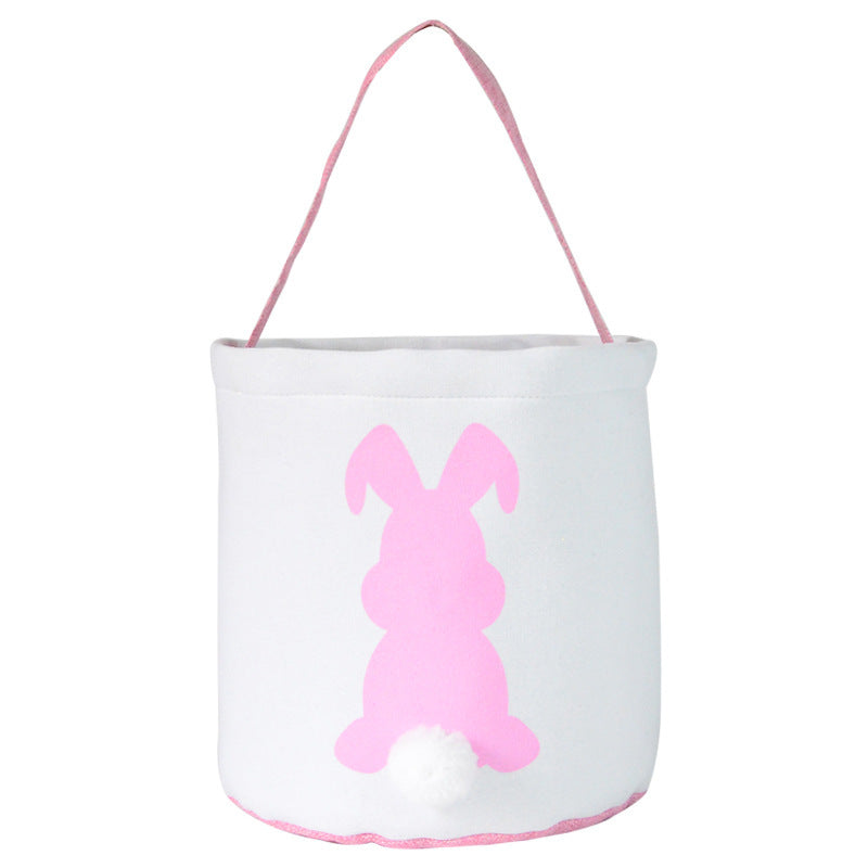 Happy Easter Burlap Bunny Ears Bag