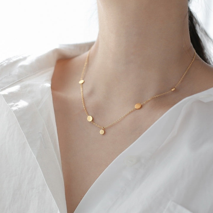 Five Small Round Necklace