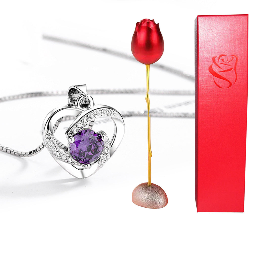 Valentines Day Gift Heart Shaped Necklace