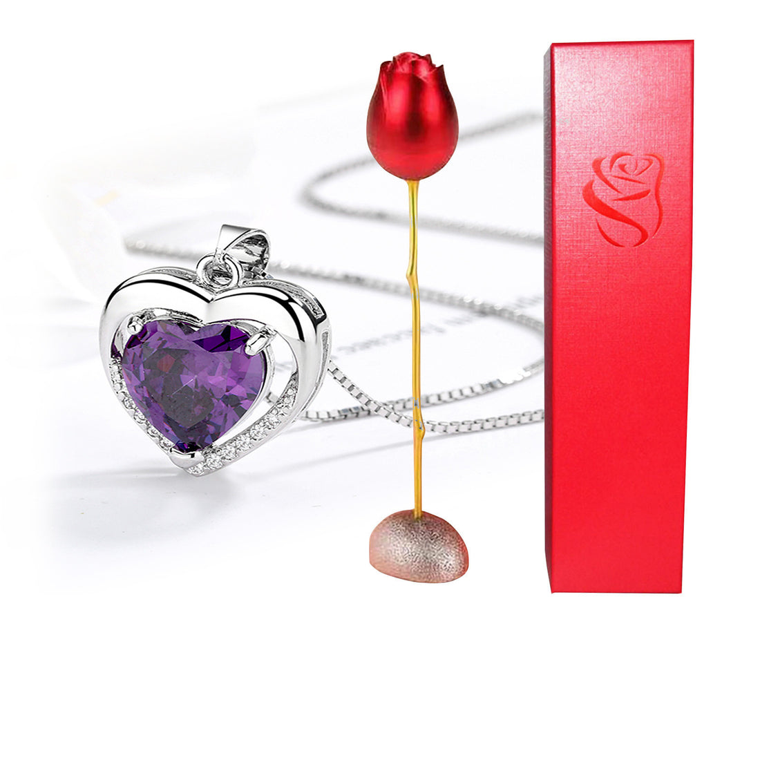 Valentines Day Gift Heart Shaped Necklace