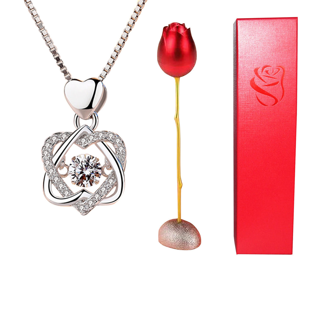 Valentines Day Gift Heart Shaped Necklace
