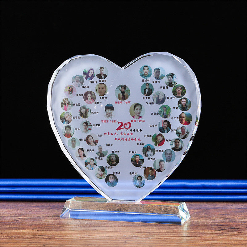 Crystal Medal Classmates Reunion Gift Photo