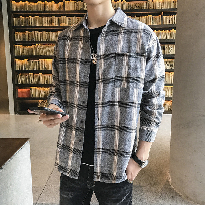 Casual Men's Shirt Long Sleeve