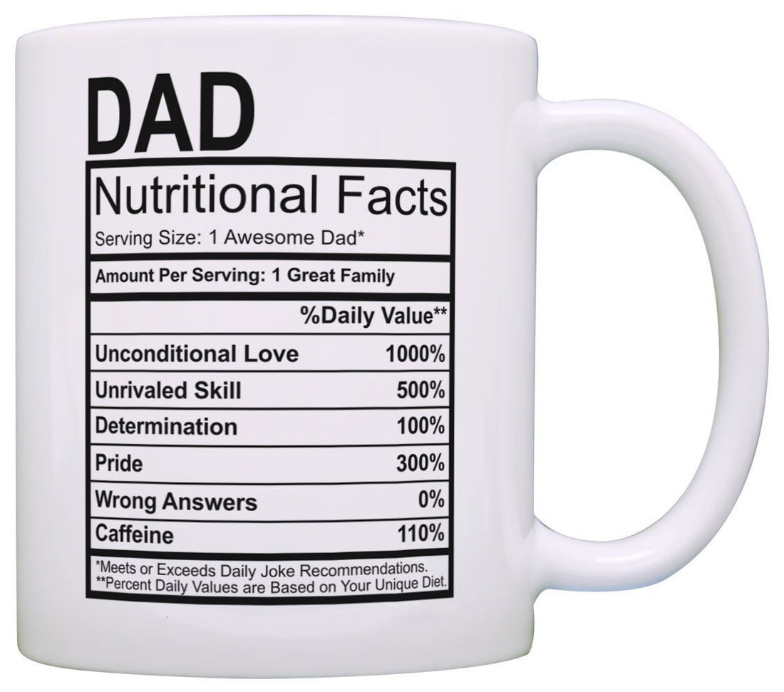 Mother'S Day Nutrition Label Mug