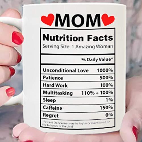 Mother'S Day Nutrition Label Mug