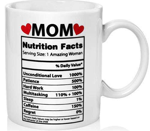 Mother'S Day Nutrition Label Mug