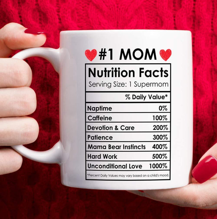 Mother'S Day Nutrition Label Mug