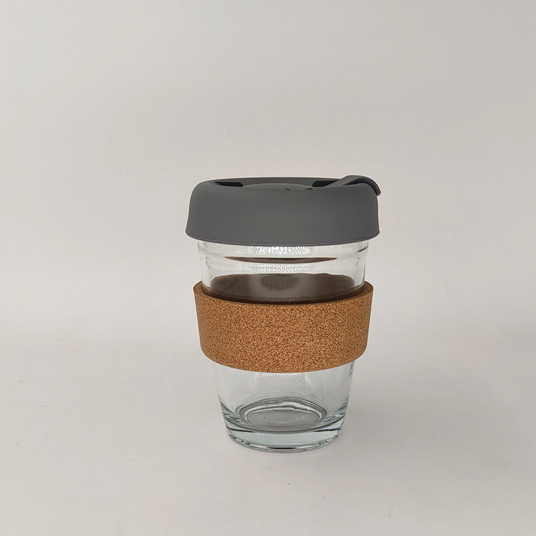 High Boron Glass Silicone Coffee Cup