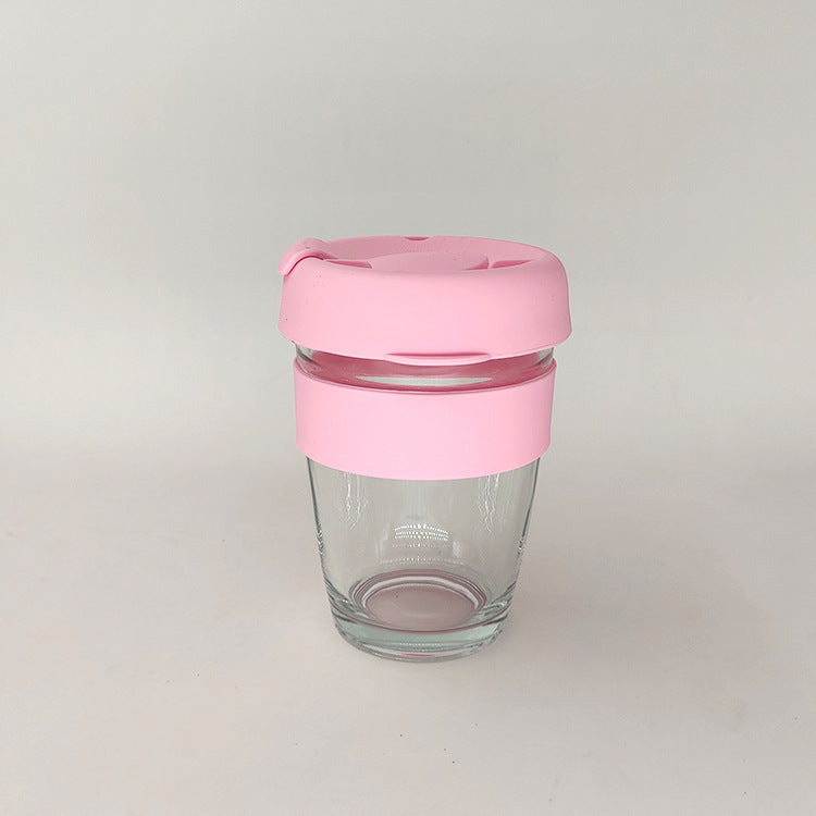 High Boron Glass Silicone Coffee Cup