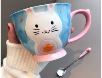 Easter Rabbit Ceramic Mug Household