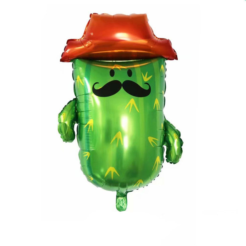 Aluminum Foil Birthday Balloon Green Theme Decoration