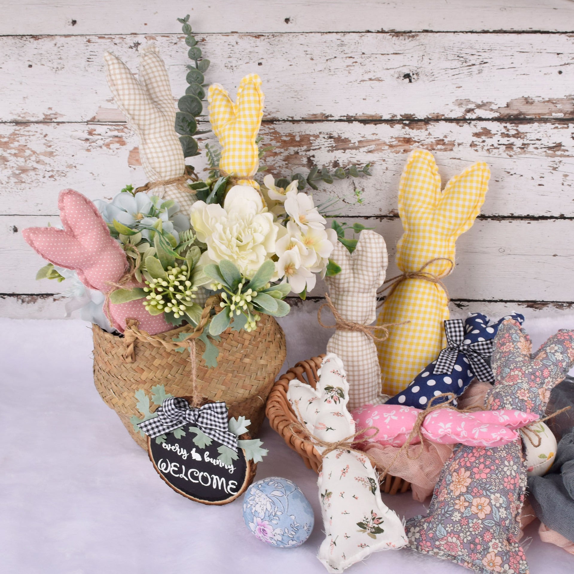 Easter Fabric Rabbit Decoration