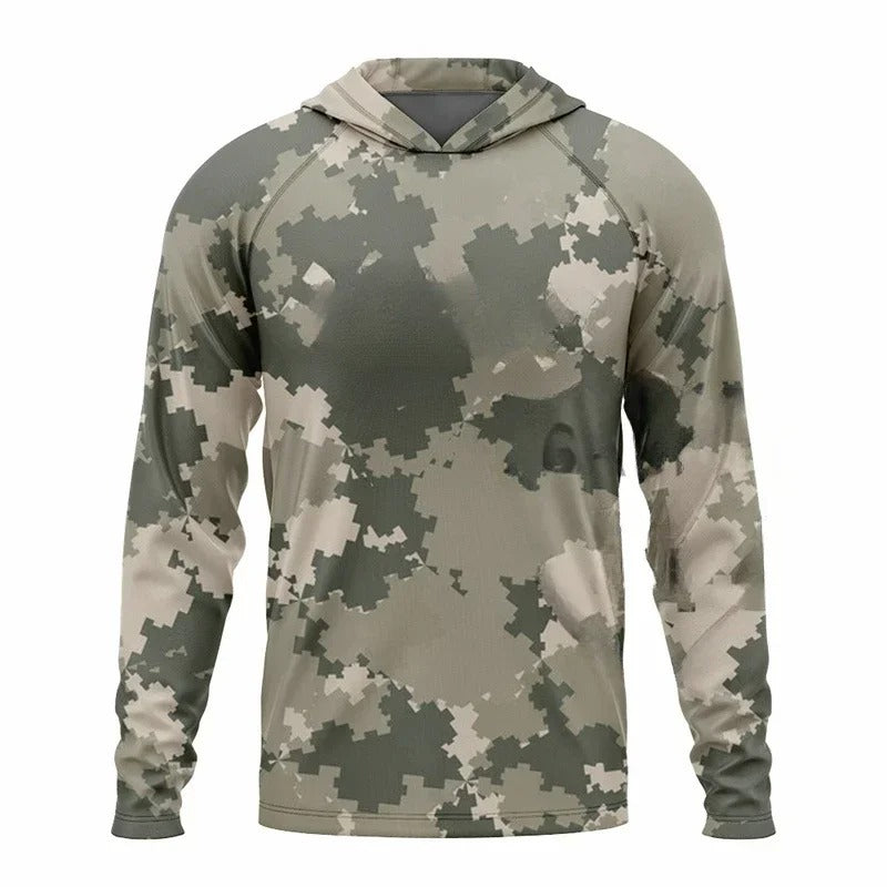 Men's Outdoor Breathable Hood Long Sleeve Shirt