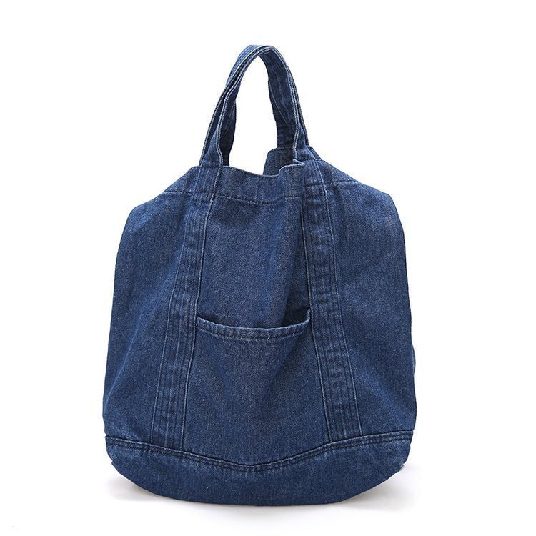 Large Capacity Canvas Denim Tote Bag
