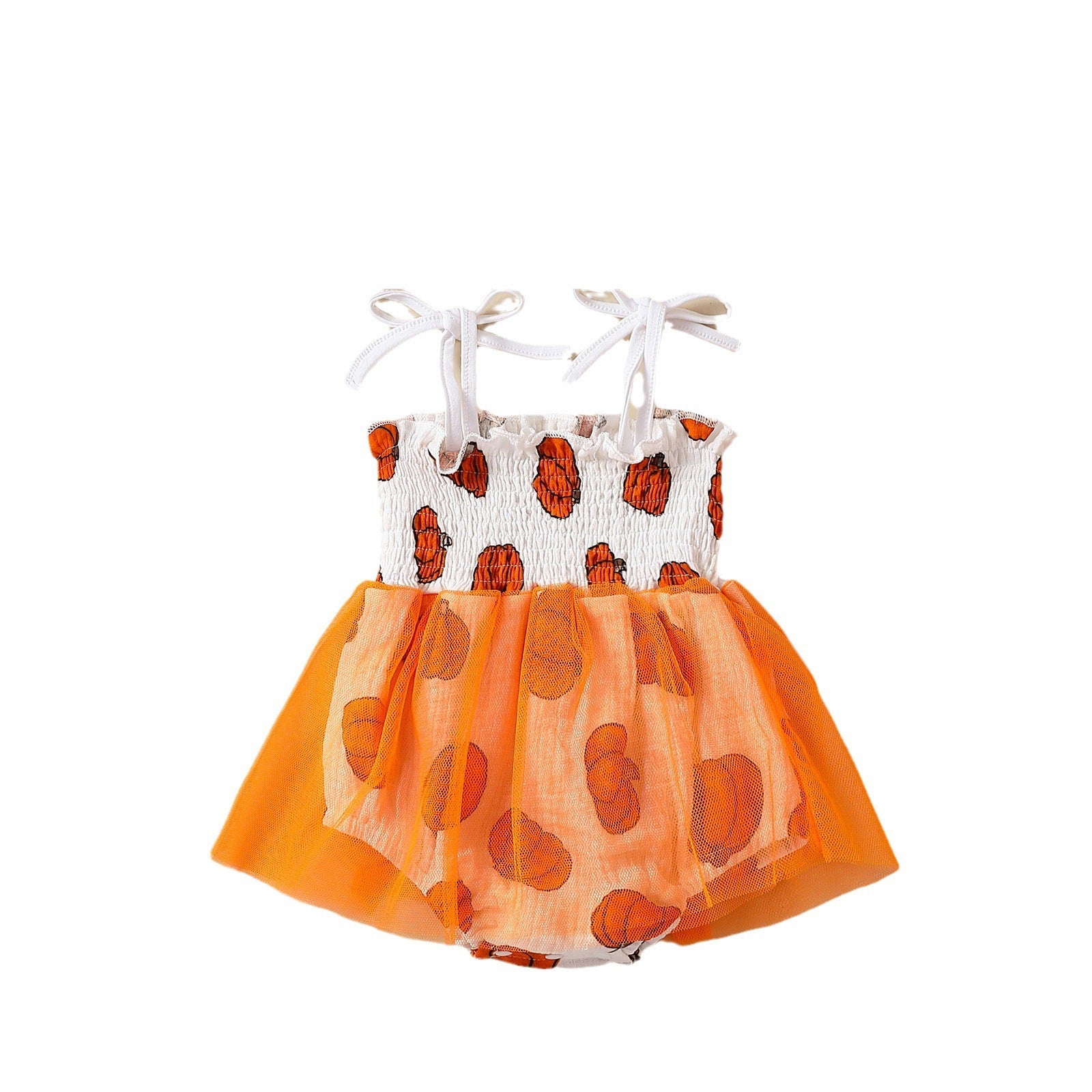 Baby Girl Halloween Mesh Slip Dress