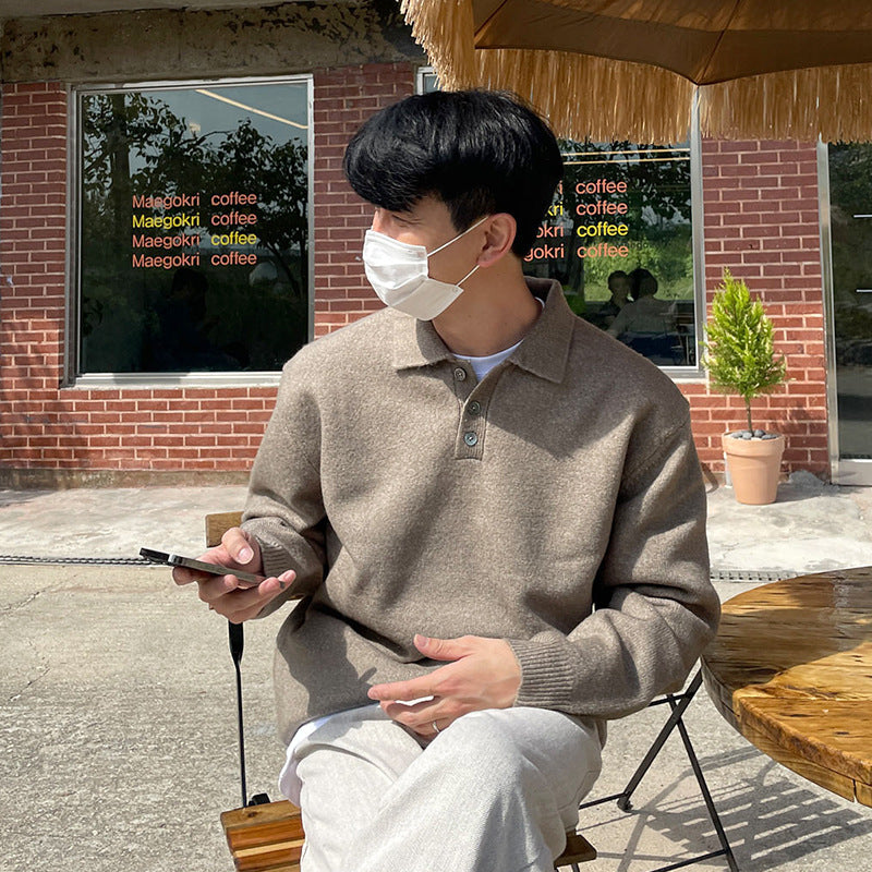Men’s Polo Collar Sweater