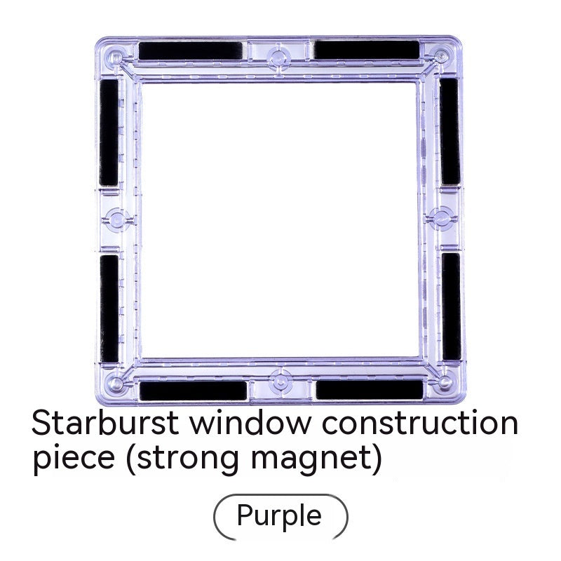 Color Window Magnetic Building Blocks Assembly