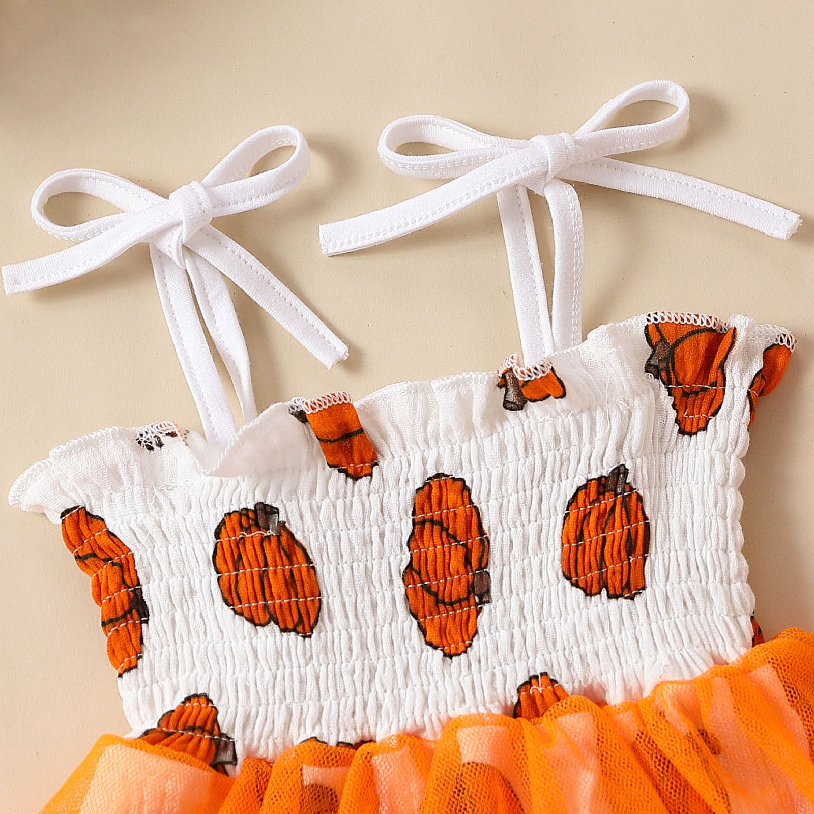 Baby Girl Halloween Mesh Slip Dress