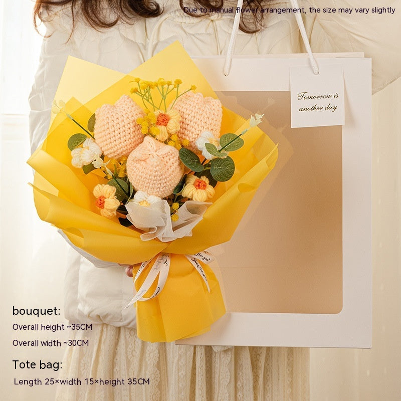 Tulip Knitted Bouquet Gift Graduation
