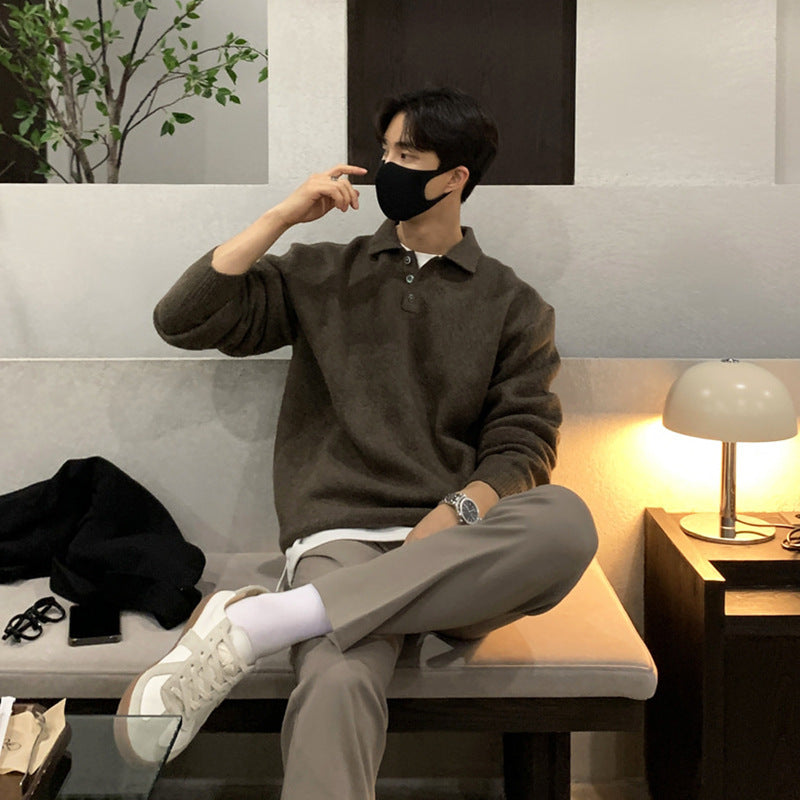 Men’s Polo Collar Sweater