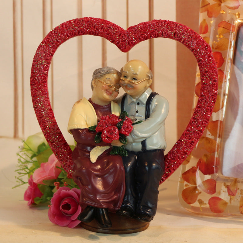 Love Anniversary Wedding Statues