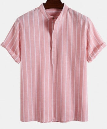 Summer Men's Clothing Short Sleeve Shirt